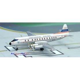 Plane metal model - Continental Airlines Viscount 800 N241V Delivery Colours