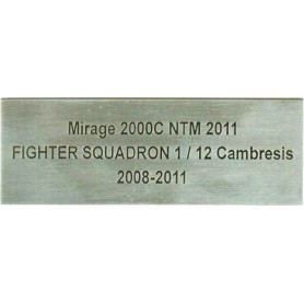 Engreved plaque- aero-passion.fr