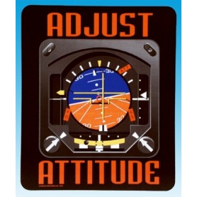 Adjust Your Attitude Mousepad / mousepads  22.50x19cm