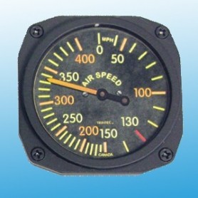 Magnet Vintage Airspeed / Badin - 5.2x5.2cm