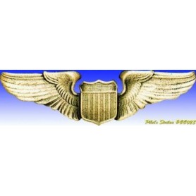 Metal badge -USAAF pilot Wings - Insigne - DJH