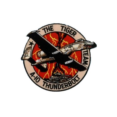 Embroidered patch - A-10 Thunderbolt The tiger Team - Patche 12cm