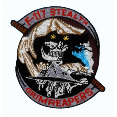 Embroidered patch - F-117 Stealth Grimreapers - Patche 10x8.5cm