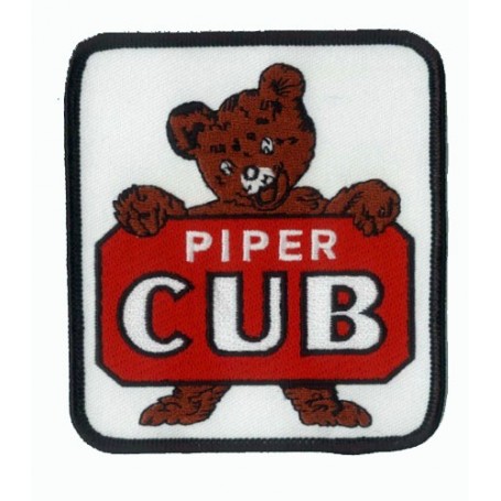 Embroidered patch - Piper Cub logo Teddy 9x10cm - Patche Brodé