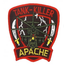 Embroidered patch - Tank killer Apache - Patche 10x8.5cm