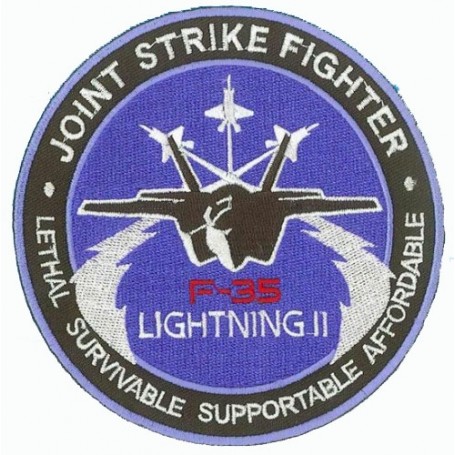 Joint Strike Fighter F-35  Lightning II - Ecusson 10cm