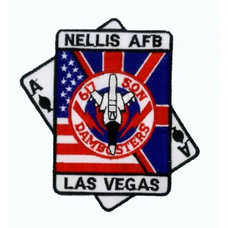 Embroidered patch - Nellis Las Vegas - Patche 10x9.5cm