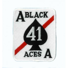 Embroidered patch - Black aces - Patche 9x7.5cm