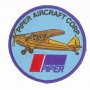 Embroidered patch - Piper J3 Aircraft - Patche 10cm