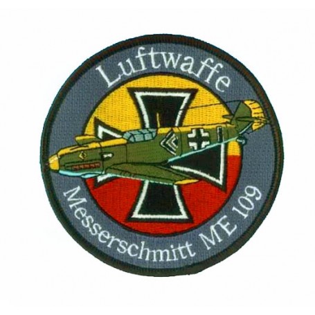 Embroidered patch - Luftwaffe Messerschmitt ME109 - Patche 10cm