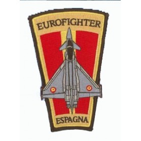 Embroidered patch - Eurofighter Espagna. Patche trapèze H12.5cm