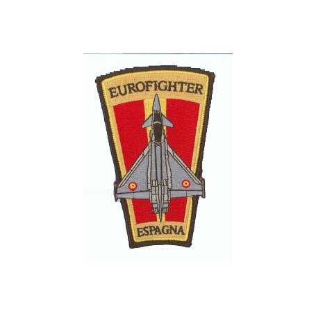 Embroidered patch - Eurofighter Espagna. Patche trapèze H12.5cm