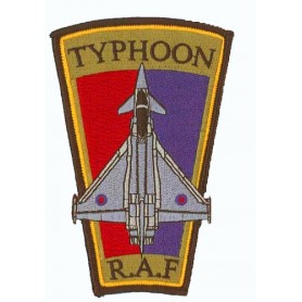 Embroidered patch - Typhoon  R.A.F. Patche trapèze H12.5cm