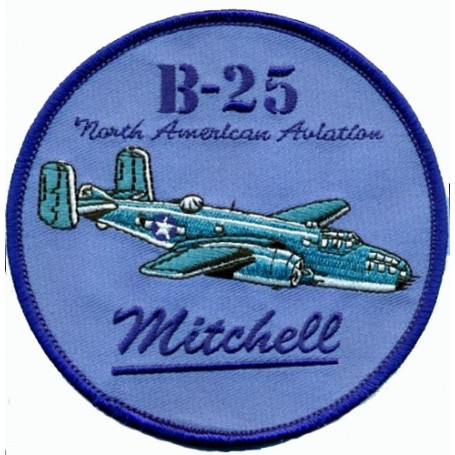 Embroidered patch - B-25 Mitchell - Patche 10cm