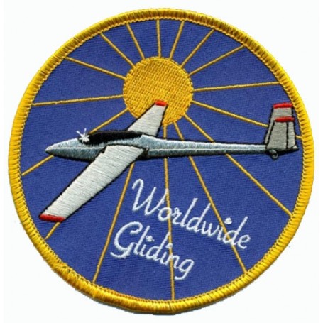 Embroidered patch - Worldwide Gliding - Patche 10cm