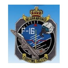 F-16 Fighting Falcon Belgian Air Force  - Ecusson 13x11cm