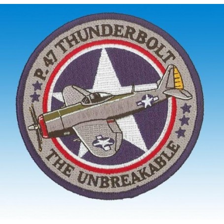 Embroidered patch - P47 Thunderbolt The unbreakable - Patche 10cm