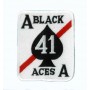 Embroidered patch - Black aces - Patche 9x7.5cm FS182