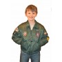 Blouson Pilote Top-Gun Kid - Vert CWUKID-V
