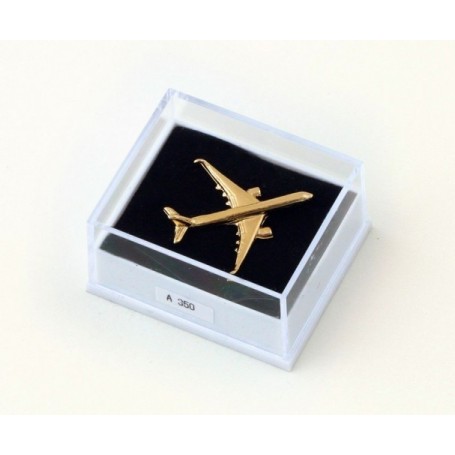 Airbus A350 3D golden 22k / pin's - DJH CC001-059