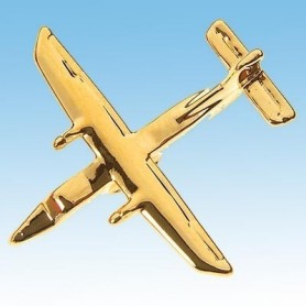 Dornier 228 Avion 3D dor� 22k / pin's - DJH CC001-70