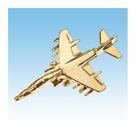 Harrier GR7 Avion 3D dor� 22k / pin's - DJH CC001-103