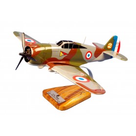 maquette avion - Hawk 75 (P-36) GC I/5 Marin La Meslée 1939 - 1/24 37x47cm VF175