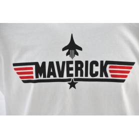 Tee shirt Top-Gun  MAVERICK - white  TS-TG-MAV
