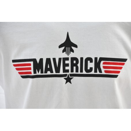 Tee shirt Top-Gun  MAVERICK - white  TS-TG-MAV